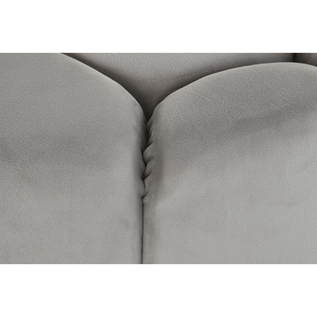Fotpall DKD Home Decor Beige Polyester Trä MDF (86 x 86 x 48 cm)
